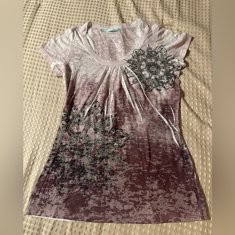 Maurice’s beautiful crystal embellished mauve/purple top sz med